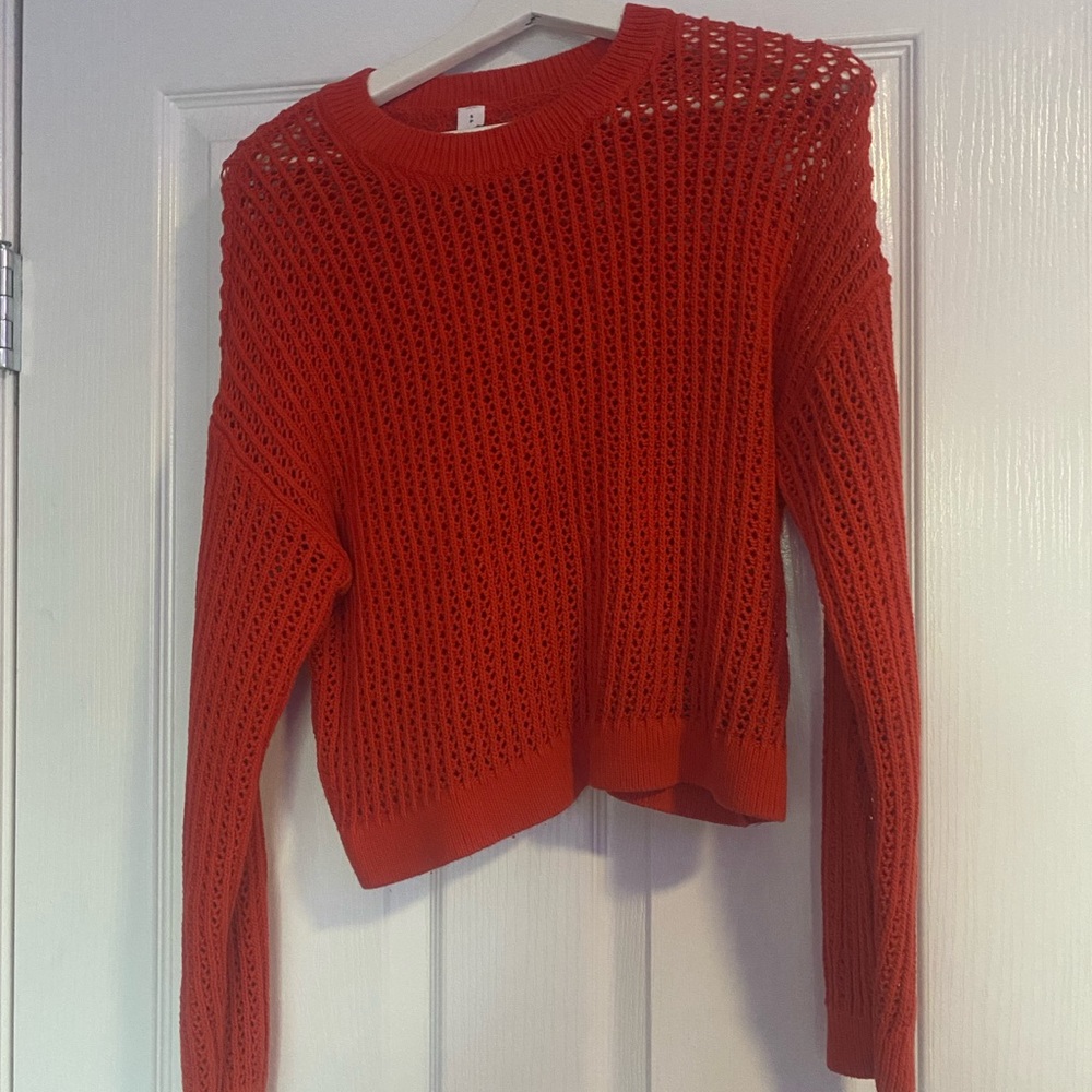 Red Knit Women's Sweater
